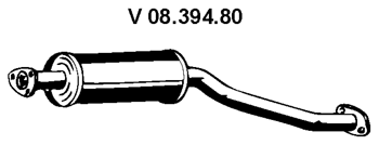 EBERSPÄCHER Front Silencer Article number: 08.394.80 cheaply