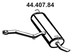 EBERSPÄCHER Rear silencer Article number: 44.407.84 cheaply