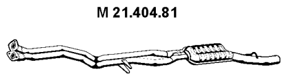 EBERSPÄCHER Vidurinis duslintuvas prekės numeris: 21.404.81 nebrangu