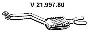 EBERSPÄCHER Priekinis duslintuvas prekės numeris: 21.997.80 nebrangu