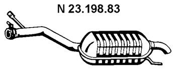 EBERSPÄCHER Rear silencer Article number: 23.198.83 cheaply