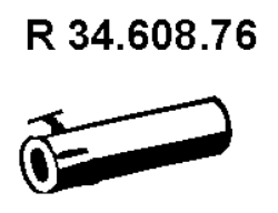 EBERSPÄCHER Exhaust Pipe Article number: 34.608.76 cheaply