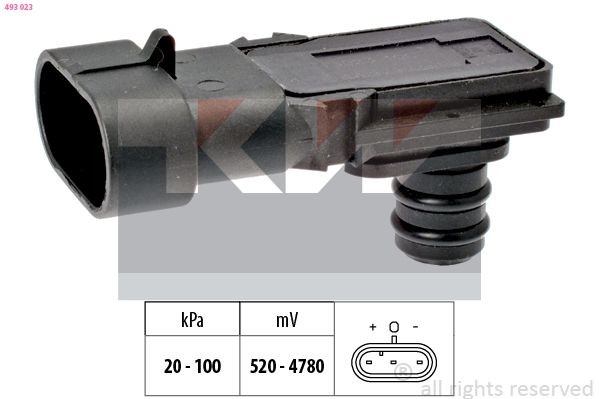 KW Air Pressure Sensor, height adaptation Article number: 493 023 cheaply