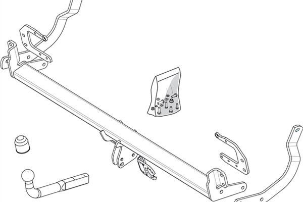 BRINK Trailer Hitch Article number: 495900 cheaply