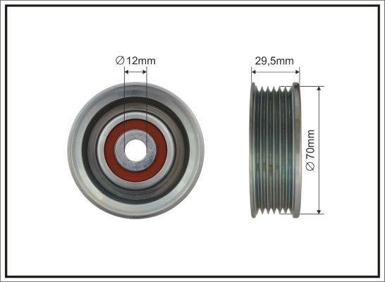 CAFFARO Deflection / Guide Pulley, v-ribbed belt Article number: 499-92 cheaply