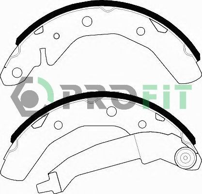 PROFIT Brake Shoe Set Article number: 5001-0566 cheaply