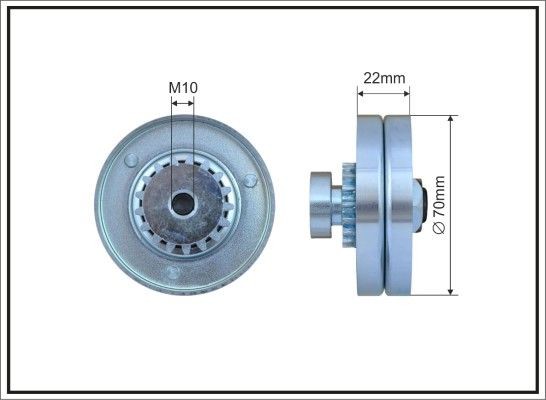 CAFFARO Tensioner pulley Article number: 500175 cheaply