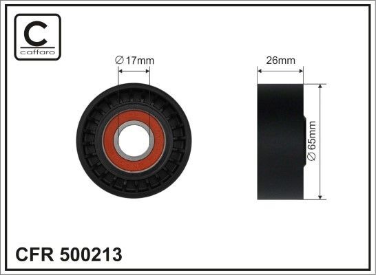 CAFFARO Tensioner pulley Article number: 500213 cheaply