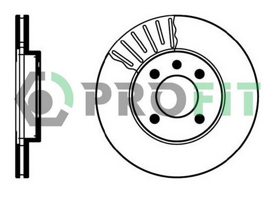 PROFIT Brake disc Article number: 5010-0207 cheaply