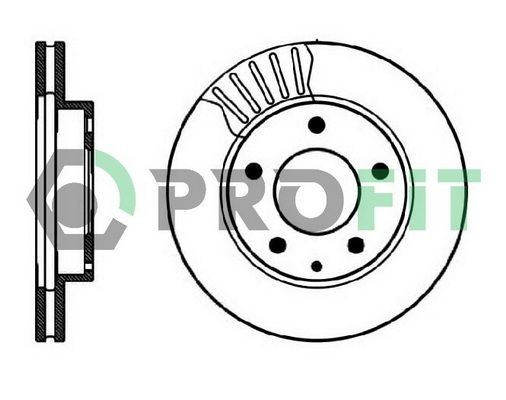PROFIT Brake disc Article number: 5010-0496 cheaply