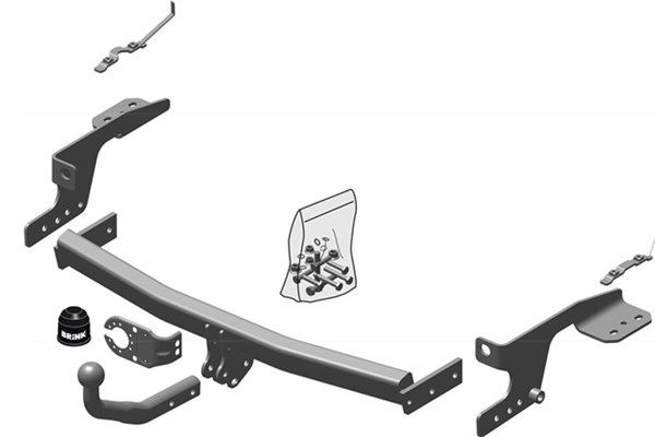 BRINK Trailer Hitch Article number: 509500 cheaply