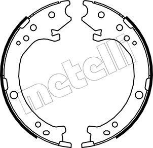 METELLI Handbrake shoes Article number: 53-0161 cheaply