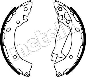 METELLI Brake Shoe Set Article number: 53-0189 cheaply