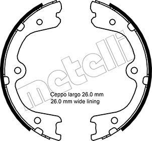METELLI Handbrake shoes Article number: 53-0298 cheaply