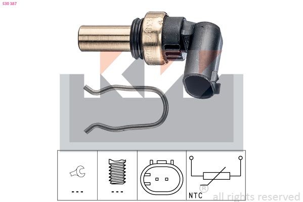 KW Sensor, coolant temperature Article number: 530 387 cheaply