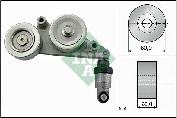INA 534 0415 10 Αποσβεστ. κραδασμών, ιμάντας poly-V PILOT 3.5 4WD 249 PS Βενζίνη
