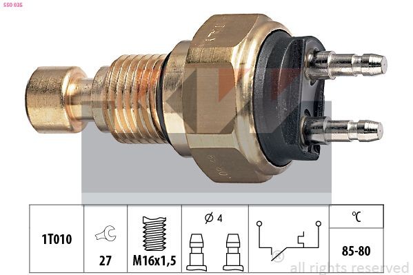 KW 540 069 Temperature Switch, coolant warning lamp G-MODELL 230 GE (460.238, 460.239) 125 PS Petrol 1993