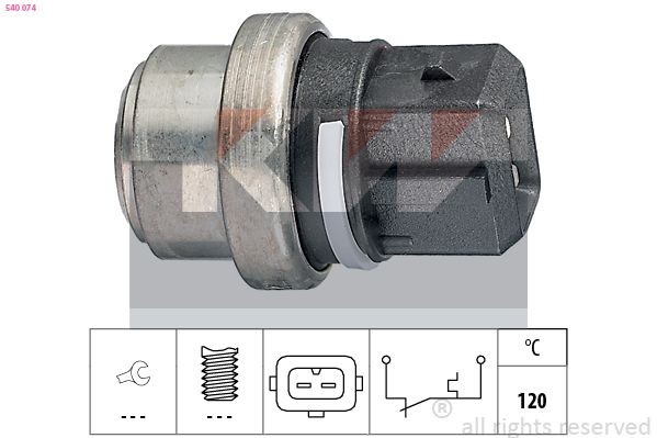 KW 540 074 Temperature Switch, coolant warning lamp POLO 1.6 4motion 75 PS Petrol 1999