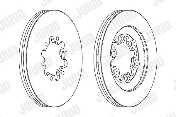 JURID Brake disc Article number: 563060JC cheaply