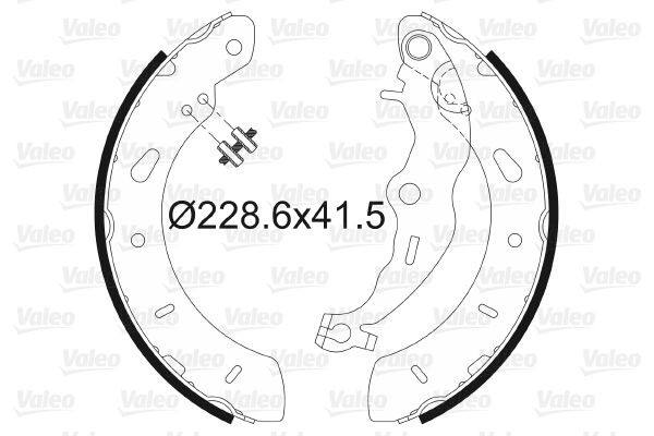 VALEO Brake Shoe Set Article number: 564140 cheaply