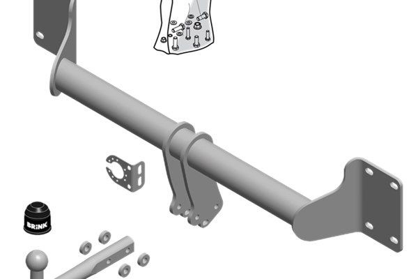 BRINK Trailer Hitch Article number: 586800 cheaply
