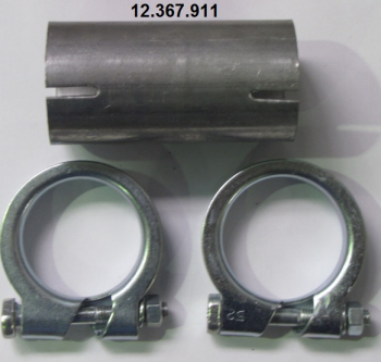 Conector Tubos 50mm Tubo Bosal 265-833 - Conector 50 Mm, Longitud 80 Mm, Con Abrazadera Doble Conector Tubo Bosal 265-833