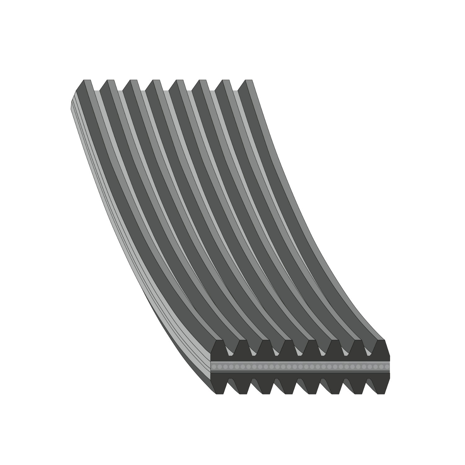 Courroie Micro-V Gates 7DPK1880 - Haute Performance, Compatible Nombreuses Voitures