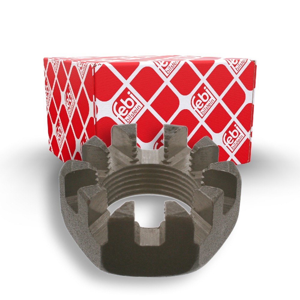 Febi Bilstein 19893 Axle Nut - M20 X 1.5 Thread, Self-Locking, 30mm Wrench Size - Fits Dacia, Nissan, Renault Models