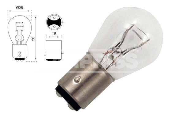 CARPRISS Lemputė, stabdžių / galinės šviesos prekės numeris: 79780261 nebrangu