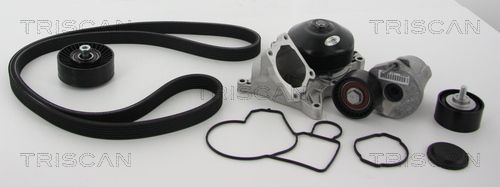 TRISCAN Ūdenssūknis + ķīļrievu siksnas komplekts raksta numurs: 8642 110500 lēti