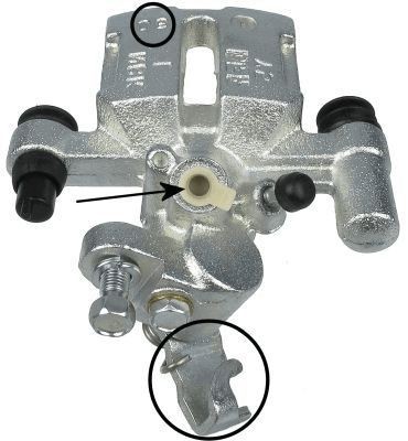 HELLA Étrier de frein UGS: 8AC 355 380-321 à peu de frais