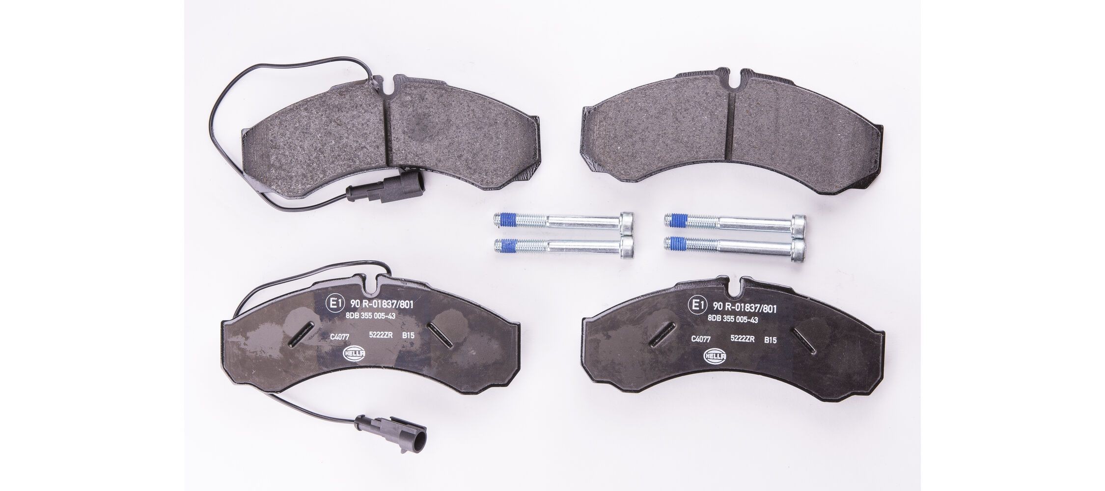 HELLA Bremseklosser artikkelnummer: 8DB 355 005-431 billig