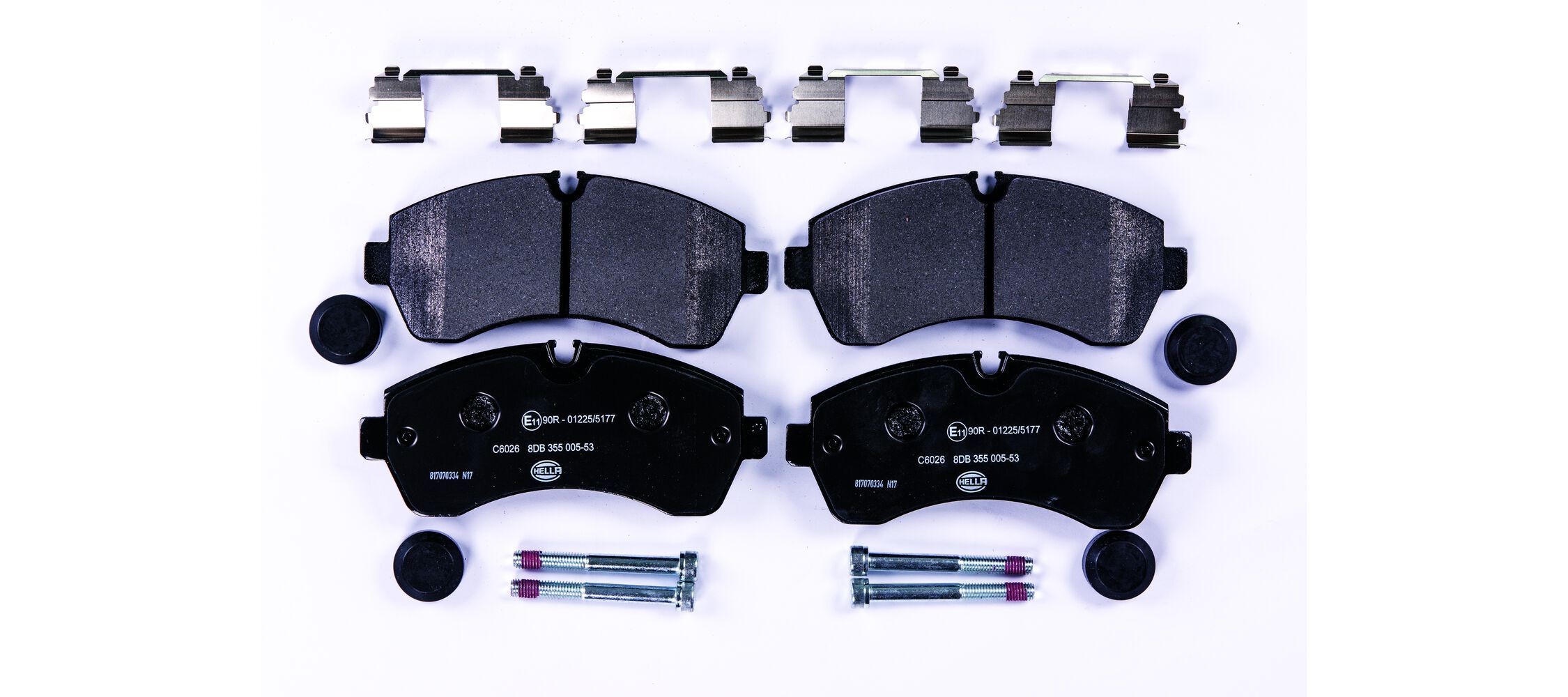 HELLA Bremseklosser artikkelnummer: 8DB 355 005-531 billig