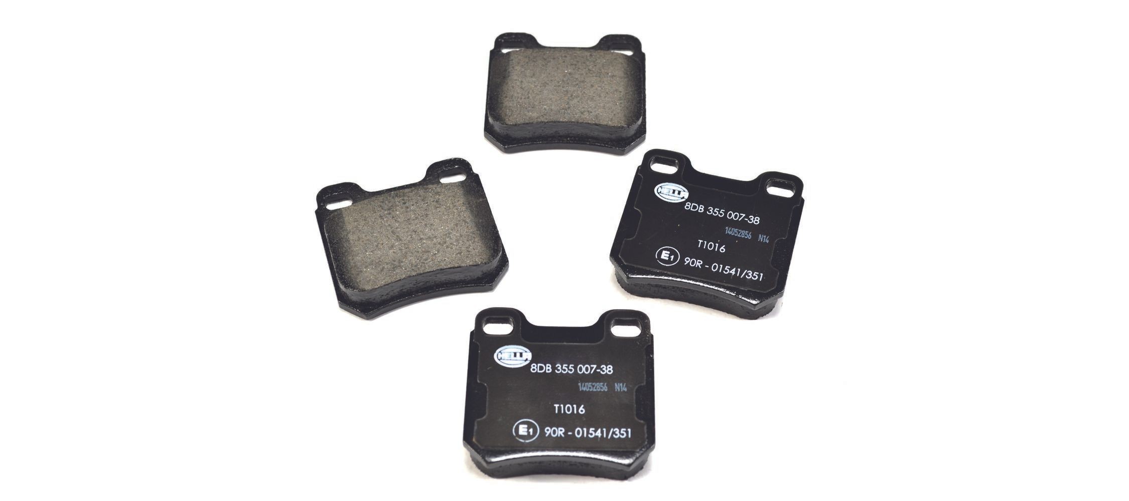 HELLA Комплект спирачно феродо, дискови спирачки артикулен номер: 8DB 355 007-381 евтино