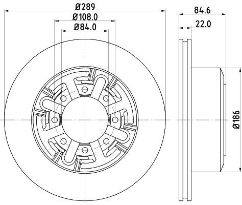 HELLA Bremseklodser Varenummer: 8DB 355 020-451 billige