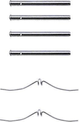 HELLA Kit accessori, pastiglia freno Numero articolo: 8DZ 355 202-221 poco costoso