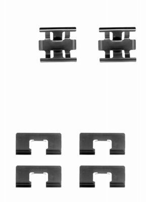 HELLA Accessoireset, schijfremblok Artikel nummer: 8DZ 355 202-261 voordelig