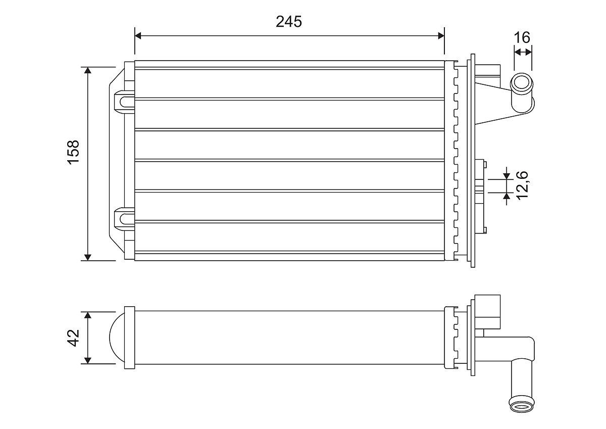 VALEO Εναλλάκτης θερμότητας, θέρμανση εσωτερικού χώρου αριθμός Άρθρου: 811075 φθηνότερα
