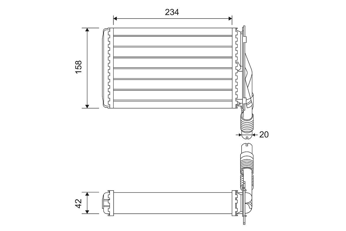 VALEO Εναλλάκτης θερμότητας, θέρμανση εσωτερικού χώρου αριθμός Άρθρου: 812223 φθηνότερα