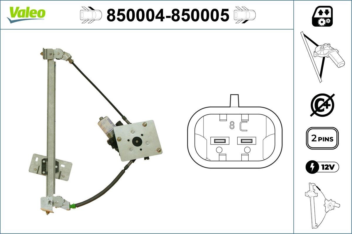 VALEO Window regulator Article number: 850004 cheaply