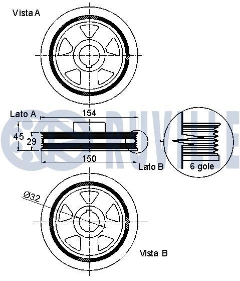 RUVILLE 3451031 Gleitschiene, Steuerkette