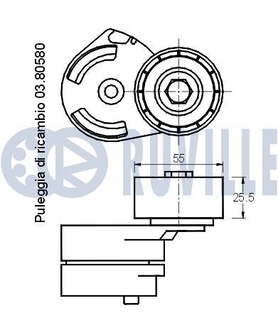 RUVILLE Glideskinne, styrekæde Varenummer: 3468003 billige