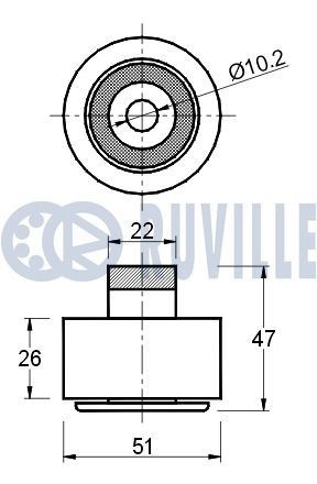 RUVILLE Pattino, Catena distribuzione Numero articolo: 3468004 poco costoso