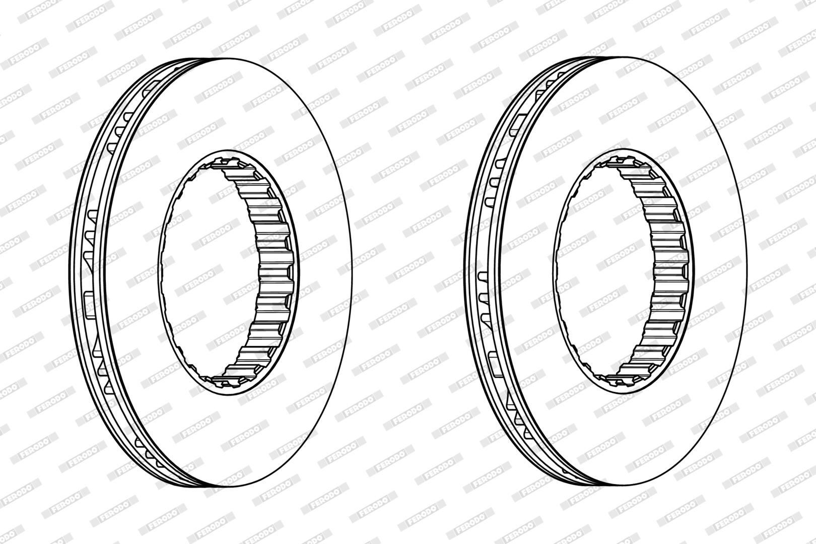 FERODO Brzdový kotouč Číslo článku: FCR259A levně