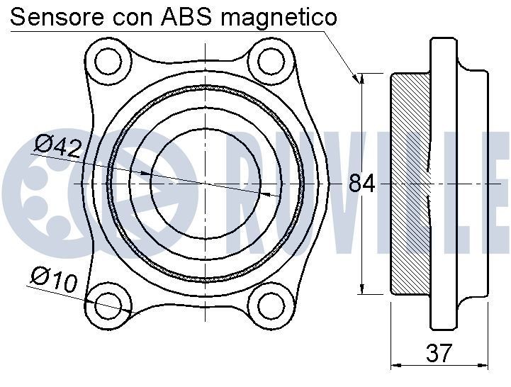 RUVILLE Náboj kolesa číslo článku: 485810 lacno