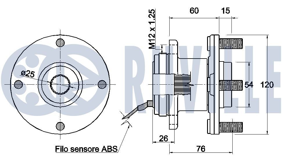 RUVILLE Náboj kola Číslo článku: 487002 levně