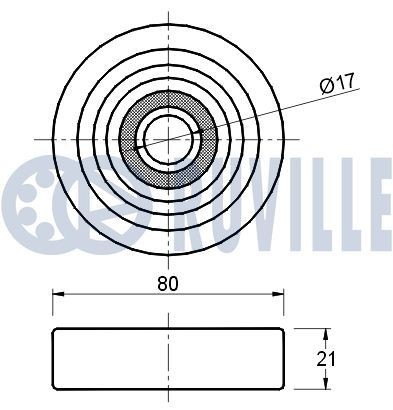 RUVILLE Juego de cojinete de rueda Número de artículo: 5432 a buen precio
