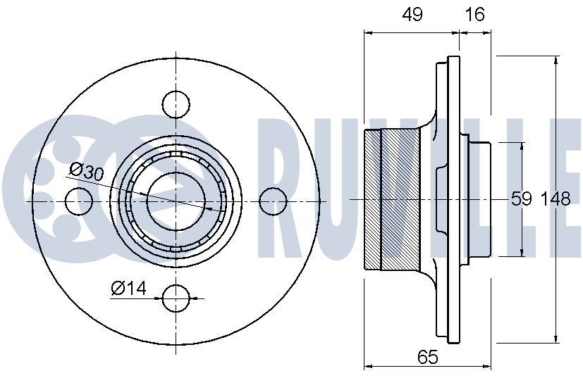 RUVILLE Rola intinzator, curea transmisie număr articol: 55563 ieftin