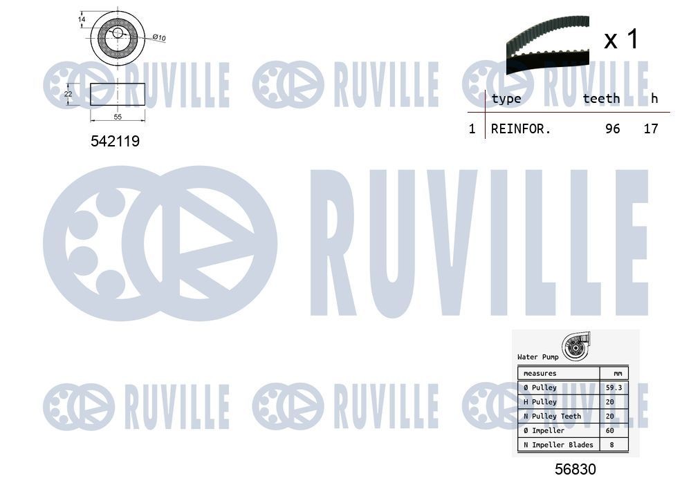 RUVILLE Radlagersatz Artikelnummer: 6527 kaufen