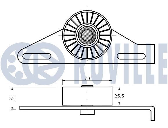 RUVILLE 865318 Wälzlager, Domlager